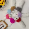 Pingente Chaveiro de Pelúcia Raposa Fofa, Pingente de Bolsa Raposinha, Acessório para Chave de Carro, Brinquedo de Pelúcia de Presente, Estilo Fofo