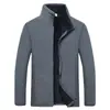 Chaqueta de Forro Polar para Hombre Gruesa para Exteriores Mantiene el Calor Suéter para Otoño e Invierno Talla Grande Holgada Forro de Forro Polar Doble Cara Chaqueta de Forro Polar