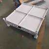 Caixas de Virada em Metal com Chapas de Aço Espessadas e Construção Totalmente Soldada, Estrutura Estável, Estruturas de Ferro Empilháveis, Caixas Dobráveis de Malha de Metal