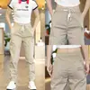 Calça Cropped de Seda de Gelo Feminina de Verão Fina para Usar por Cima Calça Casual para Corrida Versátil Modeladora Elástica Calça Esportiva