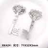Accesorios para joyería DIY de aleación corazón engranaje corona flor llave colgante collar decoración de ropa colgante hip hop
