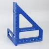 Regla de marcado para carpintería de 45 pies x 90 pies, regla triangular de escuadra de aleación de aluminio para carpintería, herramientas para carpintería