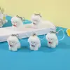 Pingente de Cachorro Fofo Estéreo de Desenho Animado com Flocagem de Resina Acessórios para Joias DIY Pingente Fabricante Artesanal Atacado