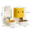 Set Dispensador Automático de Comida y Agua para Gatos Grande 2 L Comedero y Bebedero, Sin Desorden, Duradero y Fácil de Limpiar