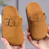 Pantuflas Infantiles Cerradas de Suela Blanda, Zapatos Retro para Exteriores sin Cordones, Chanclas de Medio Uso Infantiles Estilo Coreano Birkenstock Casual de Corcho con Suela Gruesa