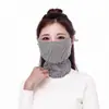 Mascarilla Cálida para Mujer en Invierno Algodón Puro Engrosada y Ampliada Mascarilla a Prueba de Frío para Adultos a Prueba de Polvo Transpirable Lavable Mascarilla para Ciclismo