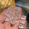 Natural Branco Cristal de volta Nuvem transparente escultura do corpo DIY acessórios deslizantes pulseira contas artesanal corda trançada