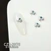 Acessórios de Nail Art Série Oceano de Verão: Estrela do Mar Luxuosa e Brilhante, Conchas, Águas-vivas, Pedras de Unha Azul Oceano Transparente