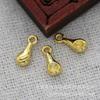 Joyería DIY Cobre Chapado en Oro 24K Conservación del Color 10*4*2.5mm Colgante con Forma de Gota de Agua Borla Accesorio B2021