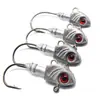 Gancho de Cabeza de Plomo con Forma de Pez para Pesca al por Mayor 3.5G-33G Gancho para Gusano Blando Gancho con Surco de Sangre Gancho Luya Anzuelo de Pesca Lubina