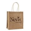 Bolsa de Yute Transfronteriza con Logotipo Personalizado, Ecológica, Gran Capacidad, Bolsa de Regalo de Yute Impermeable para Desplazamientos, Compras y Almacenamiento