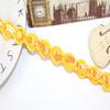 Venta al por mayor de fabricantes encaje dorado cortina de ocho caracteres encaje de lentejuelas accesorios de ropa encaje de color nacional de onda