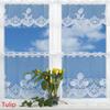 Cortina de malha de urdidura Jacquard estilo europeu borboleta flor amor cortina superior cortina inferior conjunto de duas peças