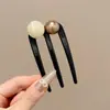 Herramienta para Fijar Peinado de Moño Perezoso Pasador para Mujer Modelo Nuevo 2026 Clip en Forma de U Peine de Inserción de Cuatro Dientes Pasador para Cabello Suelto