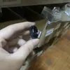 Anillo de Moda Personalizado de Acero Inoxidable Facetado Rombo Simple Shengxi Europeo y Americano Transfronterizo Anillo de Rombo Negro de 12 Lados