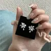 Brinco de Clipe Flor Gota de Orvalho Lily Retrô Meio Vintage Luxo Leve Fresco Emagrecedor Novos Chegados Brincos para Mulheres