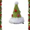 Grampo de Cabelo Chapéu de Natal Tridimensional, Presilha Doce e Versátil para Franja, Presilha Bico de Pato, Grampo Topo de Cabelo, Acessórios de Decoração de Cabelo de Natal