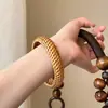 Pulseiras de Rattan Tecidas à Mão Estilo Étnico, Retrô, Simples, Leves, Luxuosas, De Alta Qualidade, Nicho, Acessórios de Mão Versáteis