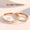 Anel Mobius de Prata Pura 999 Anéis de Casal Ouro Rosa para Homens e Mulheres, Estilo Minimalista Elegante e Estiloso