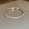 Nuevo Pulsera Redonda de Doble Fila con Incrustaciones de Diamantes Coreana Japonesa Versátil Lujo Ligero Sensación de Alta Gama Estilo Ins Moda Pulsera de Nicho