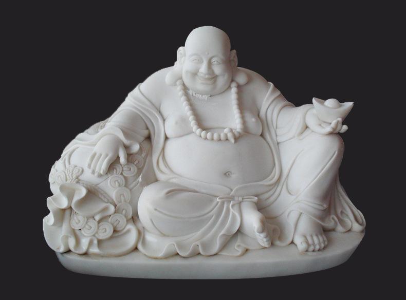 汉白玉弥勒佛雕塑