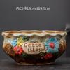 Vaso grande de cerâmica para suculentas, vaso grande de cerâmica criativo simples com grande diâmetro para plantas suculentas, vaso de patchwork com liquidação especial