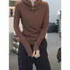 Sudadera con capucha de forro polar alemán de alta calidad, lujo ligero, simple, nicho, elegante, estilo nuevo de otoño e invierno, con capucha, manga larga, para cubrir la carne, top para mujer