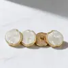 Elegantes Botones Metálicos con Forma de Manzanas Irregulares para Abrigos de Lana, Cárdigans y Suéteres - Botones Decorativos Rosas