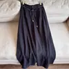Verano 2026 Nuevo Cremallera Lyocell Lino Casual Recto Pierna Ancha Acortados Pantalones Venta al por Mayor H10EK6119