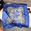Nuevo Pañuelo de Seda con Estampado Paisley Retro para Mujer, Bufanda Cuadrada Fina para Decoración del Cuello, Pañuelo de Moda de Gama Alta Versátil y Elegante