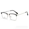 Nuevas gafas ópticas con media montura en la ceja, elegante estilo de negocios para hombre, monturas de gafas de moda con lentes graduados, al por mayor