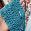 Mimi beads 2-3mm colorido azul turquesa brilhante contas finas redondas cordão Gemstone Mini Be