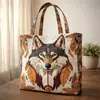 Nueva tienda independiente TEMU, Novedad en Amazon: bolsa de mano acolchada con estampado digital, bolsa casual de algodón tipo chaqueta