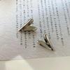 Brincos de amor de metal tridimensional estilo minimalista europeu e americano feminino s925 prata agulha novos brincos temperamento em forma de coração brincos temperamento
