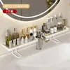 Estante de Almacenamiento para Grifo Vertical Lujo Ligero Simple Encimera de Baño Lavabo Artículos de Tocador Organizador de Cuidado de la Piel Estante de Almacenamiento