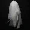 Velo de Novia Super Hada, Velo Esponjoso de Doble Capa, Velo de Perlas, Velo para Sesión de Fotos de Boda y Fiesta de Comercio Exterior