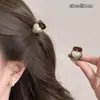 Presilha de cabelo laço de pérola estilo coreano para mulheres, mini presilha de garra de alta qualidade, acessório de cabelo versátil de princesa, presilha de cabelo fofa