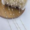 Material diy 4mm cristal intervalo 2mm cadena cruzada cadena suelta hecha a mano pasador de pelo pulsera collar cadena básica para joyería