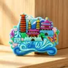 Imanes de Refrigerador de Ciudades, Pegatinas Magnéticas Blandas de Goma de Monumentos, Imanes de Souvenir Turístico, Logo Personalizable, Productos Culturales y Creativos de Atracciones Turísticas de Fábrica