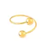 Novo Anel de Titânio com Enrolamento de Fio de Aço e Esfera de Aço Versátil para Mulheres com Incrustação de Pedra Anel de Aço Inoxidável Anel de Cauda de Ouro 18K