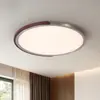 Lámpara de techo para sala de estar, estilo minimalista de mediados de siglo Bauhaus, ultradelgada, sin juntas, luz principal simple para el pasillo, aluminio y hierro