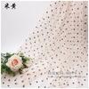 Fábrica atacado preto polka dot malha tecido polka dot malha vestido fundo pano net red decorative fabric