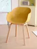 Silla de Comedor para el Hogar Respaldo Engrosado Silla de Plástico Lujo Ligero Sentido Avanzado Silla para Negocios Silla de Ocio para Restaurante Silla de Repuesto