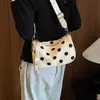 Nova Bolsa Feminina Poá Ombro Único Versátil Moda Estilo Coreano Bolsa de Mão Bolsa Transversal Bolsa Casual de Nicho 2026