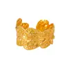 Pulsera Ancha de Metal Chapado en Oro Estilo Nuevo Europeo y Americano de Margarita para Mujeres Joyería de Mano de Planta con Flores Pulsera con Forma de Mariposa Corazón Venta al por Mayor