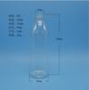 Botella de loción corporal transparente mate personalizada de 250 ml, loción PET, botella de plástico para el cuidado de la piel, botella con atomizador cosmético