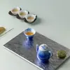 Sombrero de Bambú Rinyu Guisong Pintado a Mano Pez Saltando Olas Transparentes Taza Taza de Té Gongfu Hecha a Mano Taza de Té Taza de Degustación Taza de Aroma