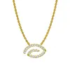 AliExpress Wish Venta Caliente Collar de Hilo de Acero Inoxidable Oro 18K para Mujer Cadena de Lana de Lujo Ligero Nicho Productos de Moda