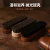 Cepillo de crin de caballo, cepillo de cerdas de caballo, para el cuidado de ropa y zapatos de cuero, eliminación de polvo, limpieza, engrasado, mantenimiento, pulido, cepillo de cerdas suaves, cepillo para zapatos, en stock