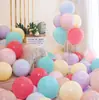 Balão Macaron de 10 Polegadas Casamento Adereços de Decoração de Casamento Balão de Aniversário Layout de Cena de Pedido de Casamento Balão